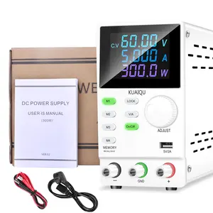 KUAIQU SPPS1203D Salida USB LCD Carga AC a DC Fuente de alimentación Voltaje Corriente 120V 3A Interruptor ajustable Regulador Fuente de alimentación