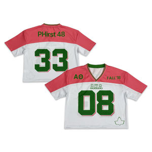 Maillot de football américain personnalisé coupe ample style streetwear pour jeunes fans de l'équipe - Product Image 2