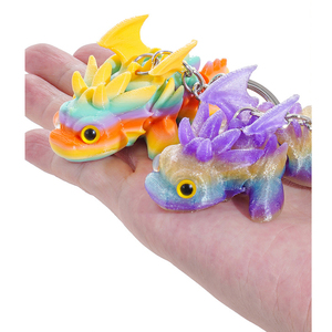 Porte-clés Vashine 3D personnalisé en matériau écologique imprimé, figurines de dinosaures, porte-clés en PLA, cadeau pour enfants, décoration - Product Image 1