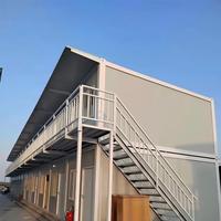 Maison conteneur économique moderne à 2 chambres, 20 pieds, mobile, écologique, modulaire, facile à installer, en kit
