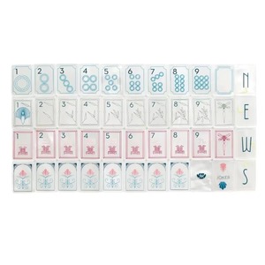 Ensemble de <span class=keywords><strong>Mahjong</strong></span> américain de luxe en nacre, 160 tuiles, peint à la main en acrylique et design élégant de la maison de <span class=keywords><strong>Mahjong</strong></span> - Product Image 1