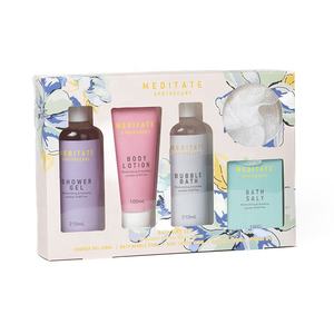 Offre spéciale <span class=keywords><strong>de</strong></span> coffret cadeau bain spa personnalisé marque privée contenant du gel <span class=keywords><strong>douche</strong></span> pour bain moussant sel <span class=keywords><strong>de</strong></span> bain et lotion pour le corps - Product Image 4