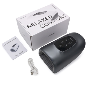 Mesin pijat tangan elektrik, alat terapi pemanas Shiatsu pemijat tangan jari kompresi udara tanpa kabel - Product Image 4