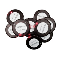 Mini Buzzer Rechargeable pour Appel de Client en Café, 10 Vibromoteurs Étanche Sans Fil, Système d'Appel Pager pour Restaurant