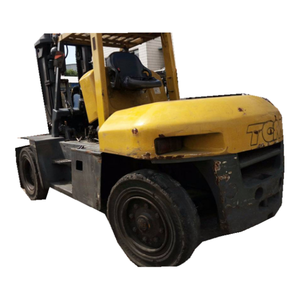 TCM TCM100 10tons Original Japanese Diesel 4WD Rough Terrain Forklift with EPA CE <b>Used</b> Solid Tire-HOT SALE - Product Image 1
