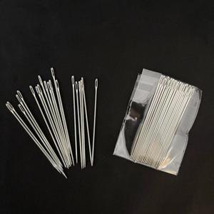 Aguja de coser de ojo grande 5/0, aguja de acero para el hogar, aguja de coser a mano de alta dureza, aguja para personas mayores, aguja para coser edredones. - Product Image 2