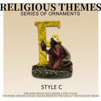 Artisanat et ornements religieux en résine, styles de lettres classiques chrétiennes, décorations pour la maison et l'église