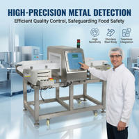 Detector Automático de Metales en Alimentos para Líneas de Procesamiento de Panadería y Carne