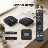 Vente en gros XS97 SMART Android 14 4K Amlogic S905y4 Processeur Quad Core 64 bits HDR 10 bits WiFi 802.11n Boîtier TV