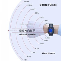 Detector de Baja Tensión 40V-500KV con Clasificación IP65 para Exteriores ETCR1860 ETCR1860C, Detector de Voltaje sin Contacto Tipo Pulsera con Alarma Eléctrica