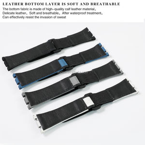 Bracelet de montre en nylon DMD de remplacement pour GA-2100/GA-2110/GA-B2100/GM-2100/GBM-2100/<span class=keywords><strong>GMA</strong></span>-<span class=keywords><strong>S2100</strong></span> - Fermoir auto-agrippant léger 140 mm - Product Image 3