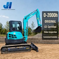 Excavatrice sur chenilles hydraulique Kobelco SK55 d'occasion en bon état, 5 tonnes, excavatrice d'occasion