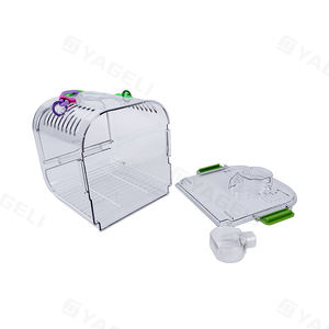 Gabbia da viaggio per uccelli portatore di uccelli in acrilico leggero portatile per pappagallini uccelli pappagallo - Product Image 4