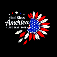 Offre Spéciale : Transfert DTF « America Blessed » – Prêt à l'emploi pour T-shirts (à repasser)