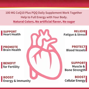 Complément alimentaire Coenzyme Q10 en poudre en vrac, capsules molles CoQ-10 pour adultes, marque privée ODM/OEM - Product Image 3