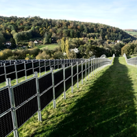 Système de montage de clôture photovoltaïque, support de panneau solaire pour clôture extérieure