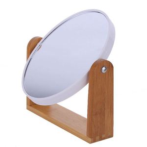 Portable Travel Wood Rotation Mirror with Custom logo - Product Image 2