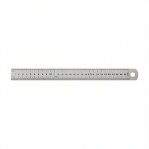 Regla de Acero de 30 cm Métrica con Orificio para Colgar, Herramienta de Medición - Product Image 2