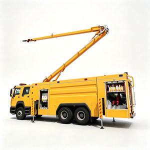 Camion de pompiers HOWO TX 6x4 avec tour d'incendie surélevée de 18 m pour la lutte contre les incendies dans les immeubles de grande hauteur - Product Image 1