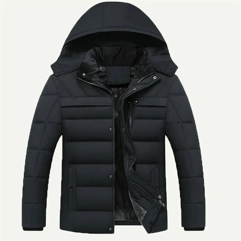 2019 Hot Fashion Hooded Winter Coat Men Thick Warm Mens Winter Jacket Windproof Father's gift Parka