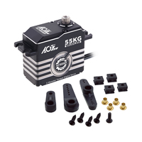 AGFRC A81BWMP 55KG alto Torque Ultra potente 8,4 V HV 3BB impermeable Digital programable sin escobillas Servo CNC RC coche Robot