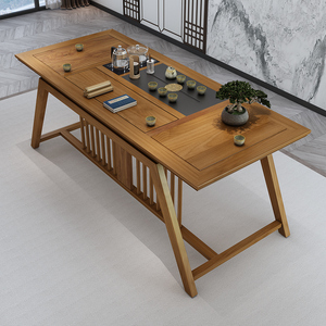 Juego de Muebles de Madera de Roble Ecológicos de Estilo Japonés para Sala de Estar, Mesa de Té y Café con Sillas, Venta al Por Mayor - Product Image 3