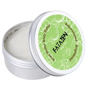 Private Label Vegan Body Shea Butter Cream Natural Organic Wholesale Skin Care Nourishing Coconut Aloe Vera Whipped Body Butter