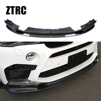 Para BMW X5M F85/X6M F86, Kit de Accesorios de Alerón Delantero de Fibra de Carbono Real Estilo 3D, 2015-2018