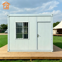 Conteneur pliable de luxe modulaire pour le camping, les séjours à domicile et les chantiers de construction