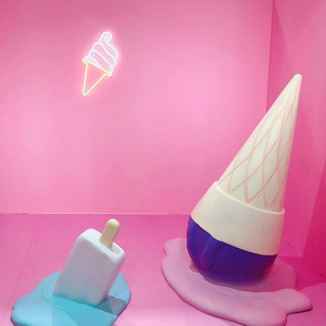 Ornamenti natalizi caramelle giganti propsice cono gelato puntelli in piedi per la decorazione della stanza selfie - Product Image 1