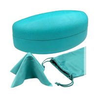 Étui à lunettes grand format incurvé pour femmes, étui rigide tendance et écologique pour lunettes de soleil, pochette XL en tissu