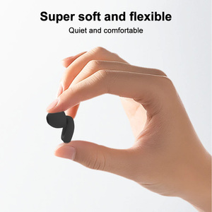 Bouchons d'oreille en silicone réutilisables pour dormir pour nager <span class=keywords><strong>Protection</strong></span> <span class=keywords><strong>auditive</strong></span> antibruit douce - Product Image 4