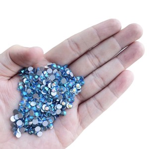 Yantuo, высокое качество, плоская задняя часть, не горячая фиксация, горный хрусталь, черный бриллиант, абразивные стеклянные стразы, продукт для ювелирных изделий - Product Image 1