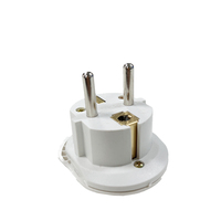 Adaptateur de voyage multi-prises standard allemand, convertisseur de prises 2 broches EU vers UK