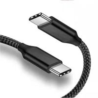 Câble USB-C tressé en nylon 60W avec logo personnalisé, câble de charge rapide pour Light Phone, Android, Samsung, MacBook Pro Kit