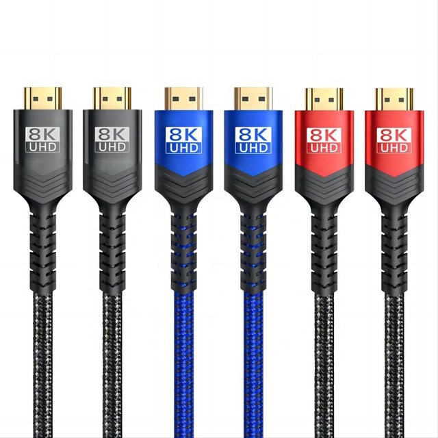 Ultra High Speed HDMI 2.1 Male to Male Coaxial Cable 8K UHD 48Gbps PVC Jacket Audio Video Cord for Monitor DVD Player