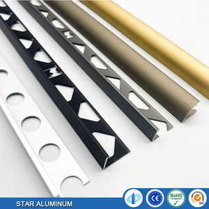 Thiết kế mới nhôm gạch TRIM hồ sơ 6063 Serie sàn phụ kiện nhôm ngói cạnh TRIM kim loại - Product Image 3