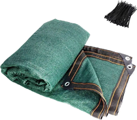 Filet d'ombrage pour serre en HDPE 10x8 Vert foncé 30%-90% Imperméable Protection solaire Maille pour jardin et légumes