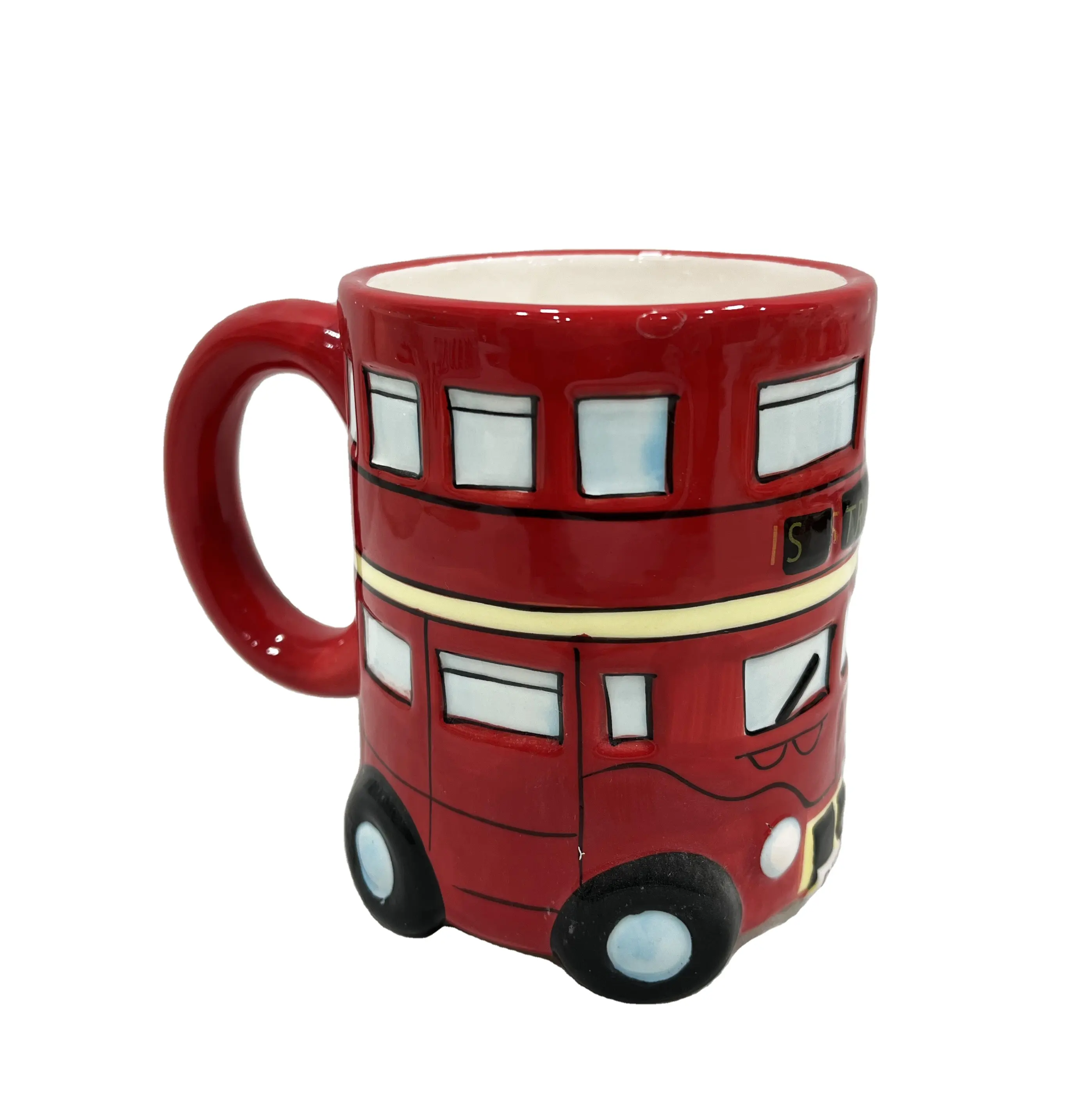Керамическая кружка с изображением лондонского Красного автобуса, туристический подарок