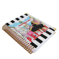 Planificateur budgétaire pour femme 2023, taille personnalisée, reliure spirale, impression couleur intégrale, couverture en cuir/PVC/PP – Cadeau