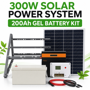 <span class=keywords><strong>ชุด</strong></span>ระบบโซลาร์เซลล์ออฟกริด 300W สำหรับบ้าน พร้อมแบตเตอรี่เจล 200Ah และอิน<span class=keywords><strong>เวอร์</strong></span><span class=keywords><strong>เตอร์</strong></span> MPPT 700W <span class=keywords><strong>ชุด</strong></span>พลังงานแสงอาทิตย์ - Product Image 2