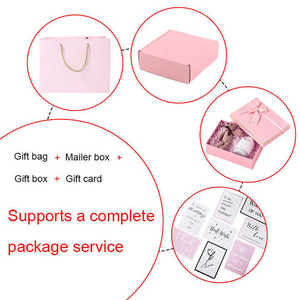 Bolsa de regalo de cartón personalizada para boutique rosa, papel mate barato para pequeñas empresas con logotipo personalizado - Product Image 2
