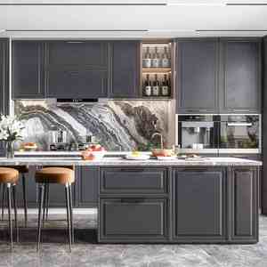 Juego de Muebles de Cocina de Lujo SANTOPOVA, Muebles de Baño con Espejo Hampton de Alta Calidad al por Mayor - Product Image 1