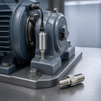 Stud Pemasangan Sensor Getaran dari Baja Tahan Karat yang Diproses CNC OEM Swiss untuk pemantauan getaran.