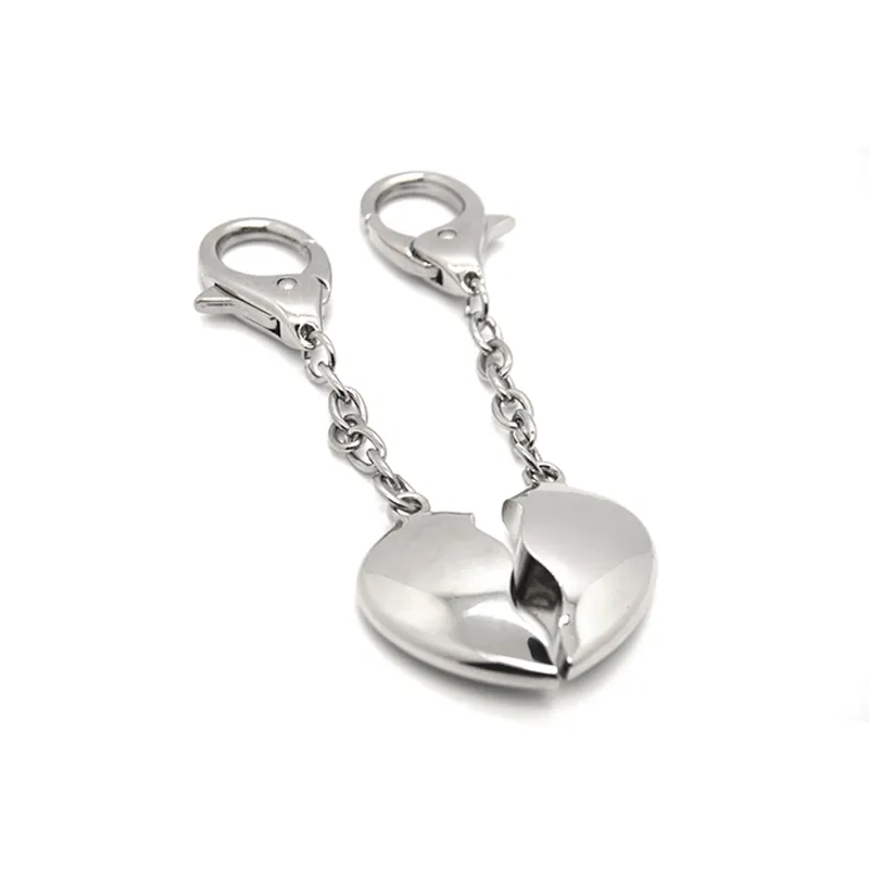 Couple Metal Keychains Romantic Creative Personalized Keyring Key Chain Heart Keychain