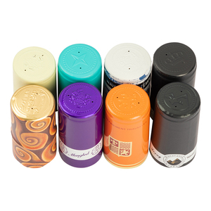 Op maat gemaakte aluminiumfolie wijnflescapsules in eigen kleur en formaat, met kleurrijk logo. Aluminium wijnblikjes <span class=keywords><strong>capsule</strong></span>. - Product Image 3