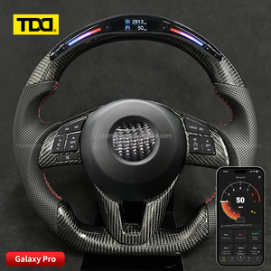 พวงมาลัยคาร์บอน TDD LED สำหรับ RX8 MX5 CX60 CX7 CX9 Mazda 3 6 Axela พวงมาลัยคาร์บอนไฟเบอร์แท้ - Product Image 1