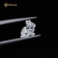 Bijoux en diamant cultivé en laboratoire certifié Gia Igi, VVS, carat, taille fantaisie, couleur, diamant cultivé en laboratoire CVD, diamant synthétique