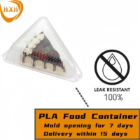 Fabrieksgroothandelsprijs Biologisch afbreekbare wegwerp transparante voedselverpakking voor broodjes, pizza, hamburger, sushi, fruitsalade
