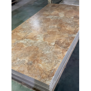 Panneaux muraux veinés naturels haut de gamme Matériau en <span class=keywords><strong>PVC</strong></span> ornemental non dangereux <span class=keywords><strong>à</strong></span> texture réaliste Feuille de marbre faux UV personnalisable - Product Image 4